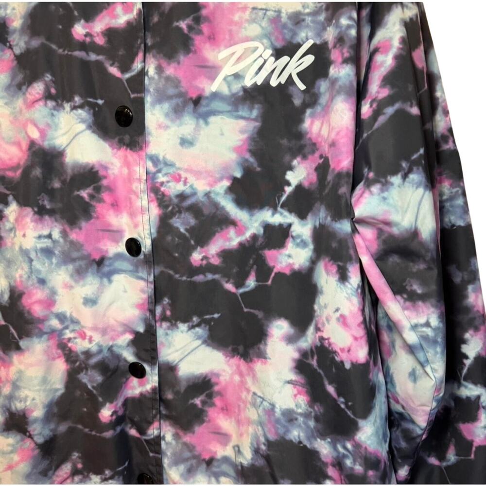 PINK Victoria's Secret Tie Dye Anorak Jacket Medium - Picture 3 of 8